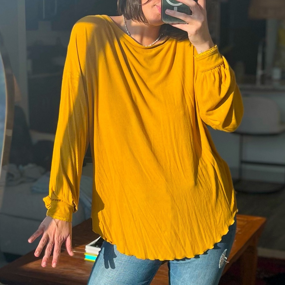 Free people open back top